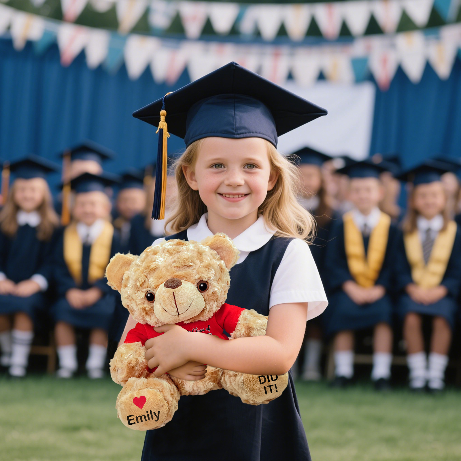 Personalised Graduation Teddy Bear - Custom Gift with Name & Year | Jessemade