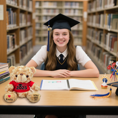 Personalised Graduation Teddy Bear - Custom Gift with Name & Year | Jessemade