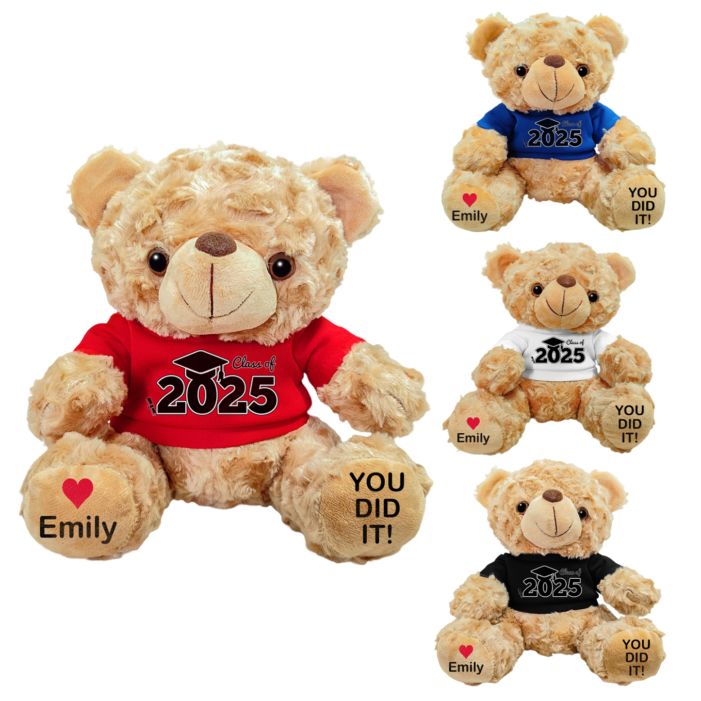 Personalised Graduation Teddy Bear - Custom Gift with Name & Year | Jessemade