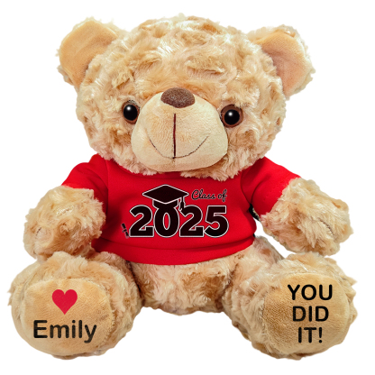 Personalised Graduation Teddy Bear - Custom Gift with Name & Year | Jessemade