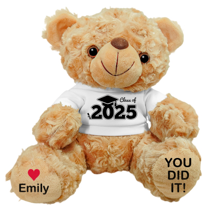 Personalised Graduation Teddy Bear - Custom Gift with Name & Year | Je