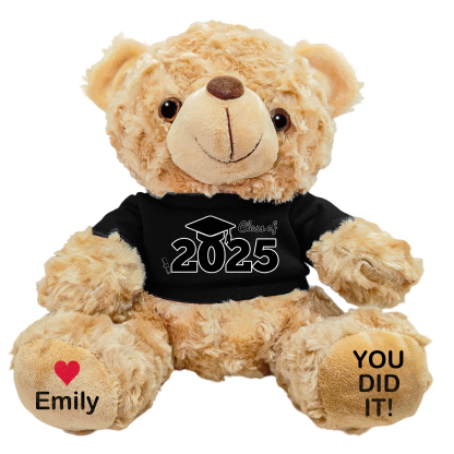 Personalised Graduation Teddy Bear - Custom Gift with Name & Year | Jessemade