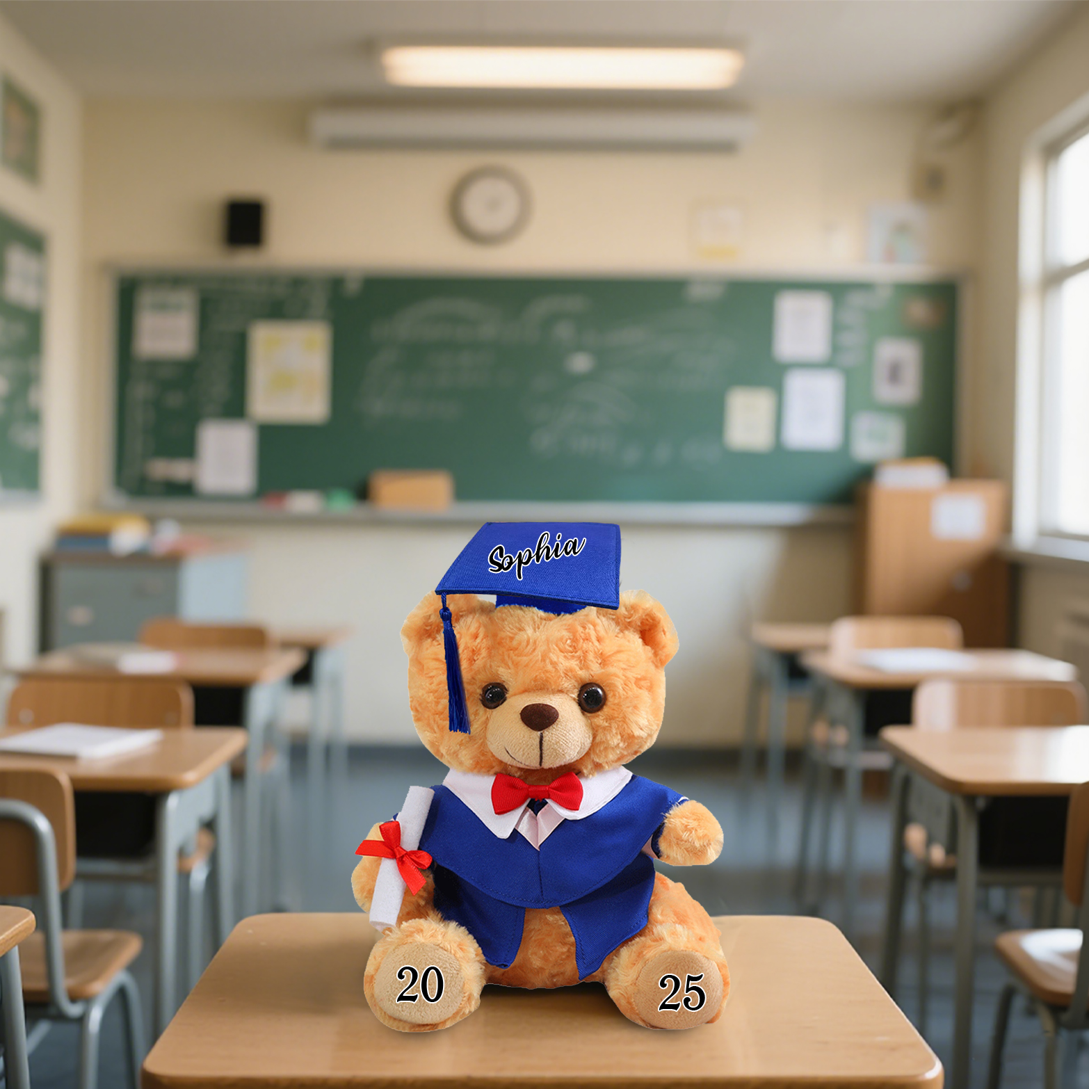 Personalised Graduation Teddy Bear - Cute Meaningful Plush Keepsake with Name & Year | Jessemade