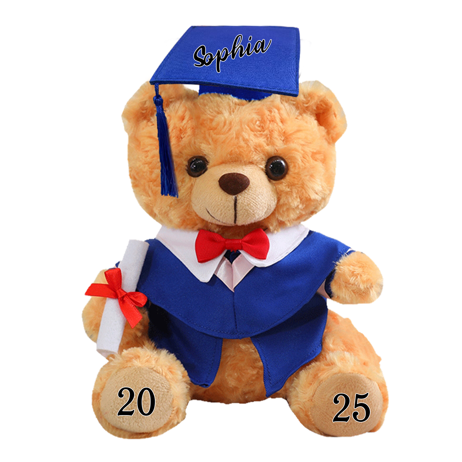 Personalised Graduation Teddy Bear - Cute Meaningful Plush Keepsake with Name & Year | Jessemade
