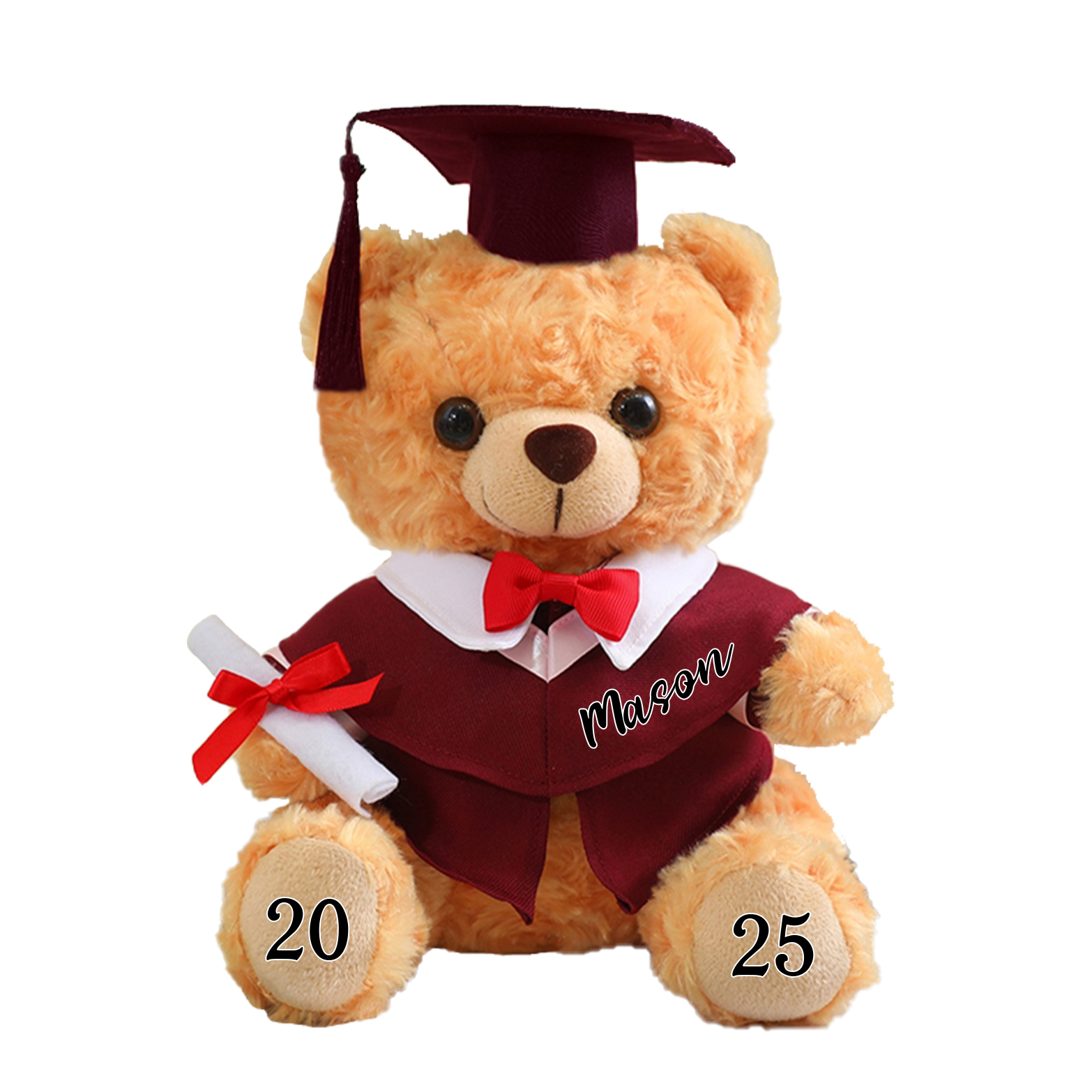 Personalised Graduation Teddy Bear - Cute Meaningful Plush Keepsake with Name & Year | Jessemade