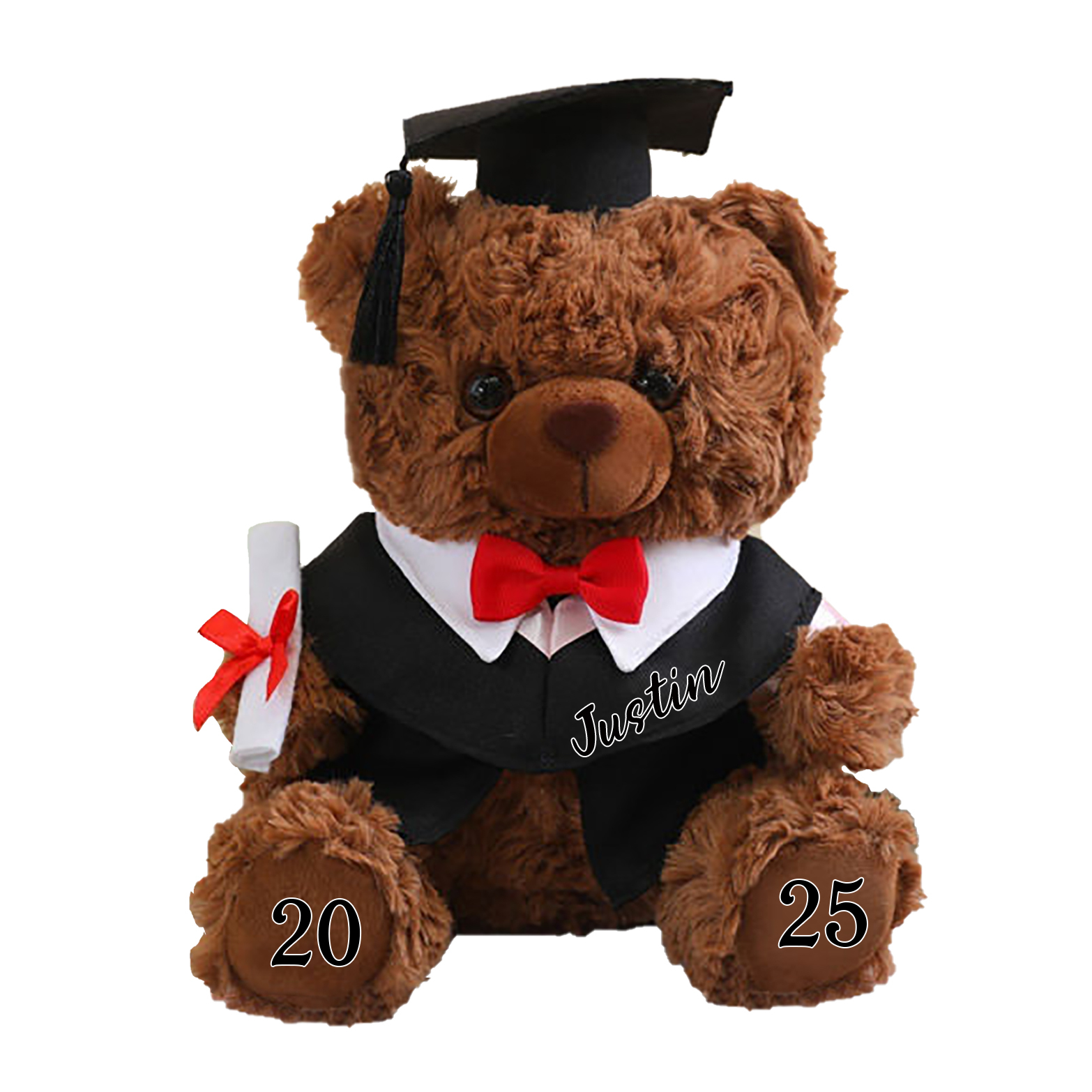 Personalised Graduation Teddy Bear - Cute Meaningful Plush Keepsake with Name & Year | Jessemade