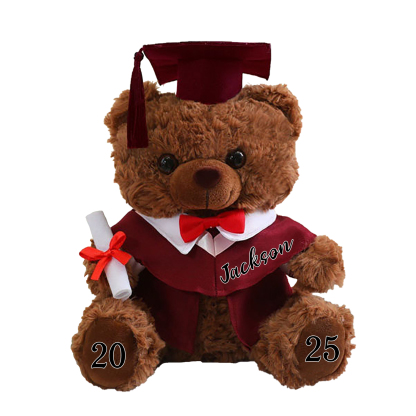 Personalised Graduation Teddy Bear - Cute Meaningful Plush Keepsake with Name & Year | Jessemade