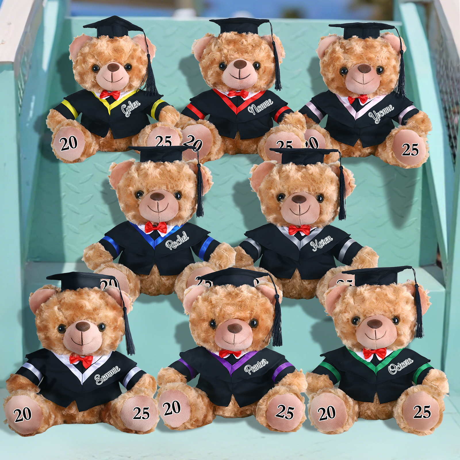 Custom Graduation Teddy Bear – Personalised Plush Keepsake with Name & Year | Jessemade