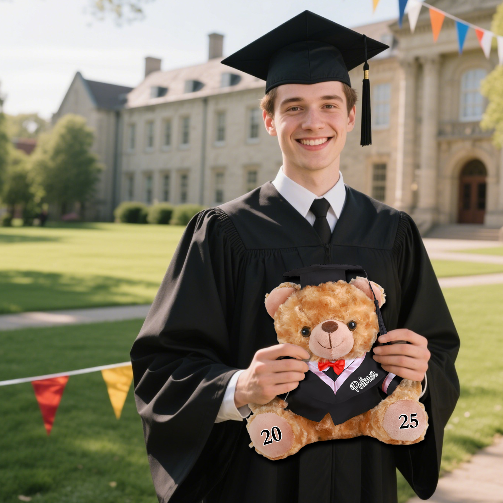 Custom Graduation Teddy Bear – Personalised Plush Keepsake with Name & Year | Jessemade