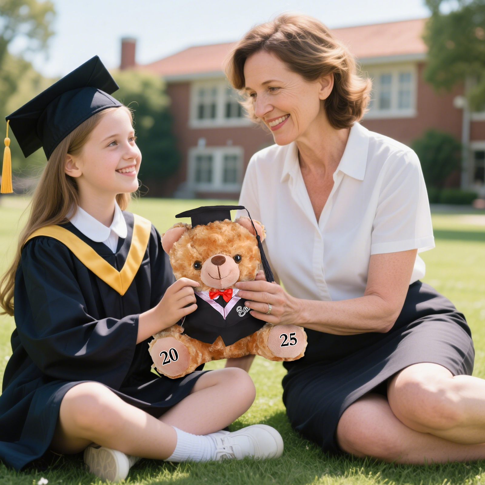 Custom Graduation Teddy Bear – Personalised Plush Keepsake with Name & Year | Jessemade
