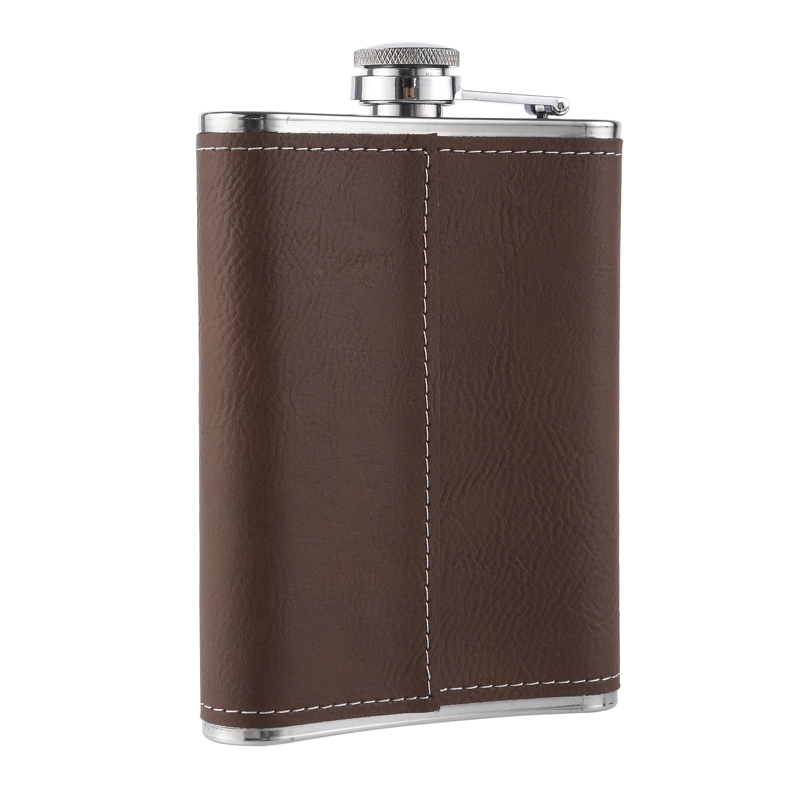 Personalised Portable Hip Flask Custom Name & Initial Gift for Him