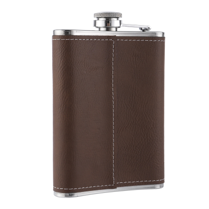 Personalised Portable Hip Flask Custom Name & Initial Gift for Him
