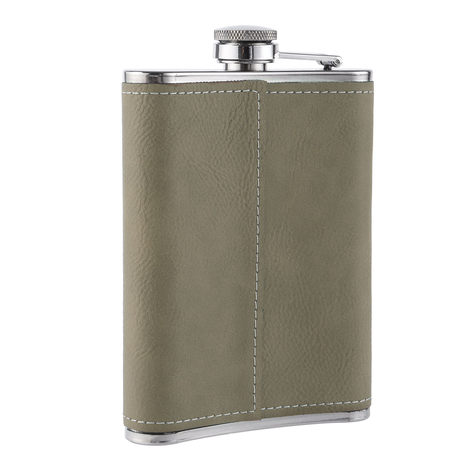 Personalised Portable Hip Flask Custom Name & Initial Gift for Him