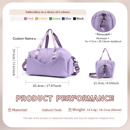 Personalised Name Travel Bag Waterproof and Stylish Gift for Her