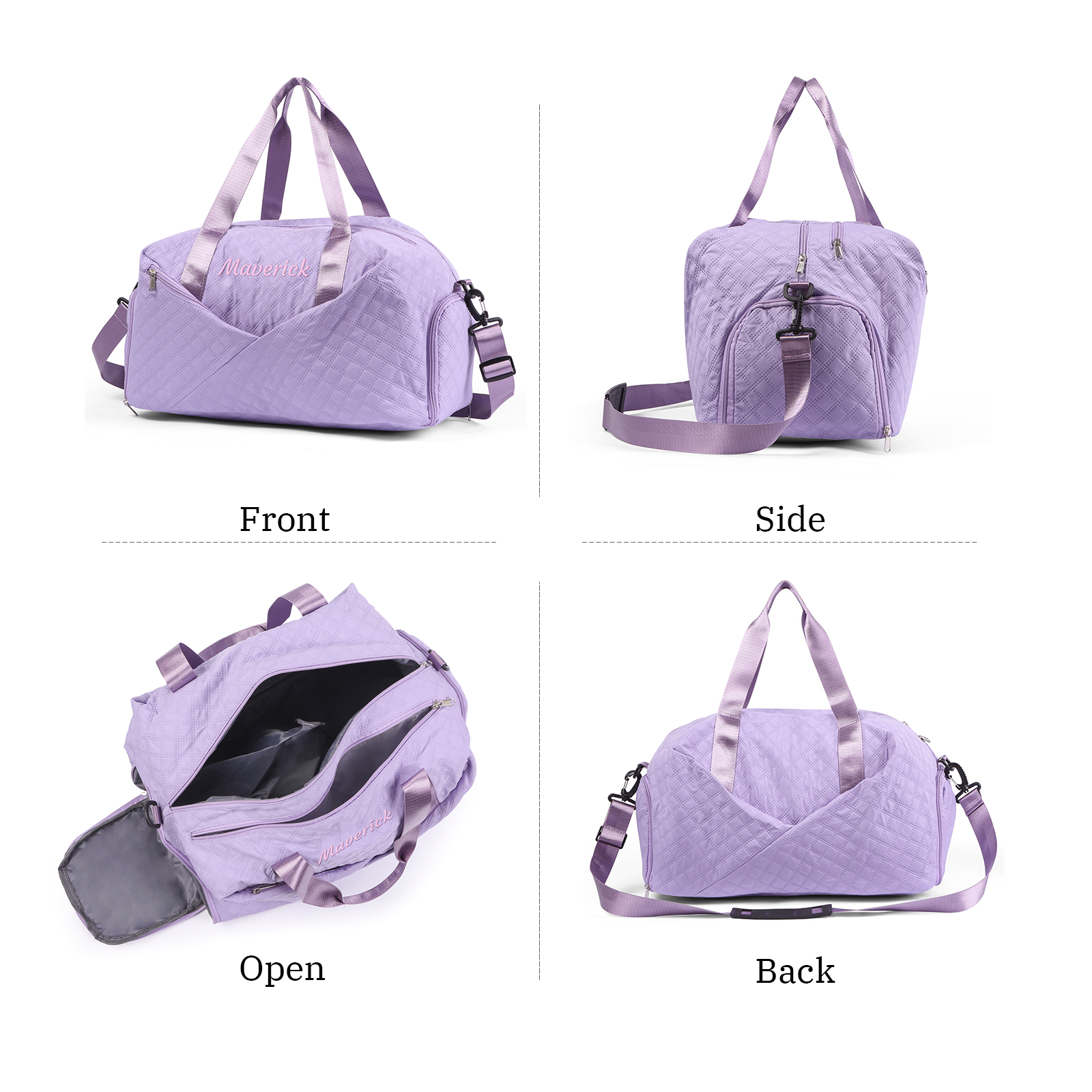 Personalised Name Travel Bag Waterproof and Stylish Gift for Her