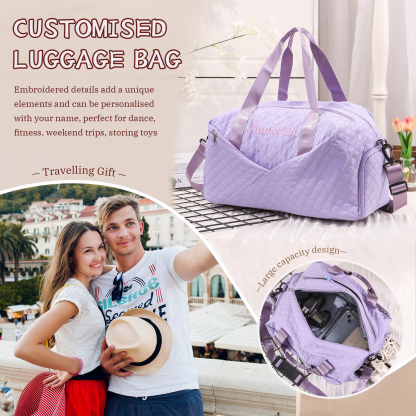 Personalised Name Travel Bag Waterproof and Stylish Gift for Her