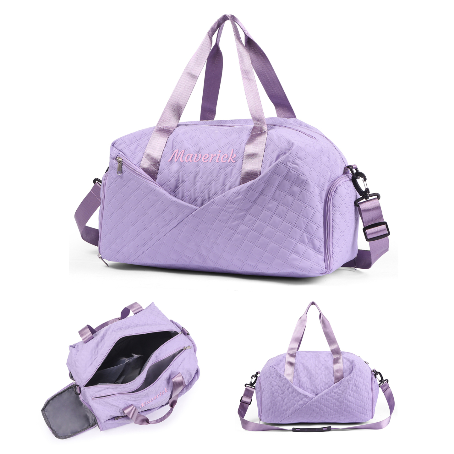 Personalised Name Travel Bag Waterproof and Stylish Gift for Her