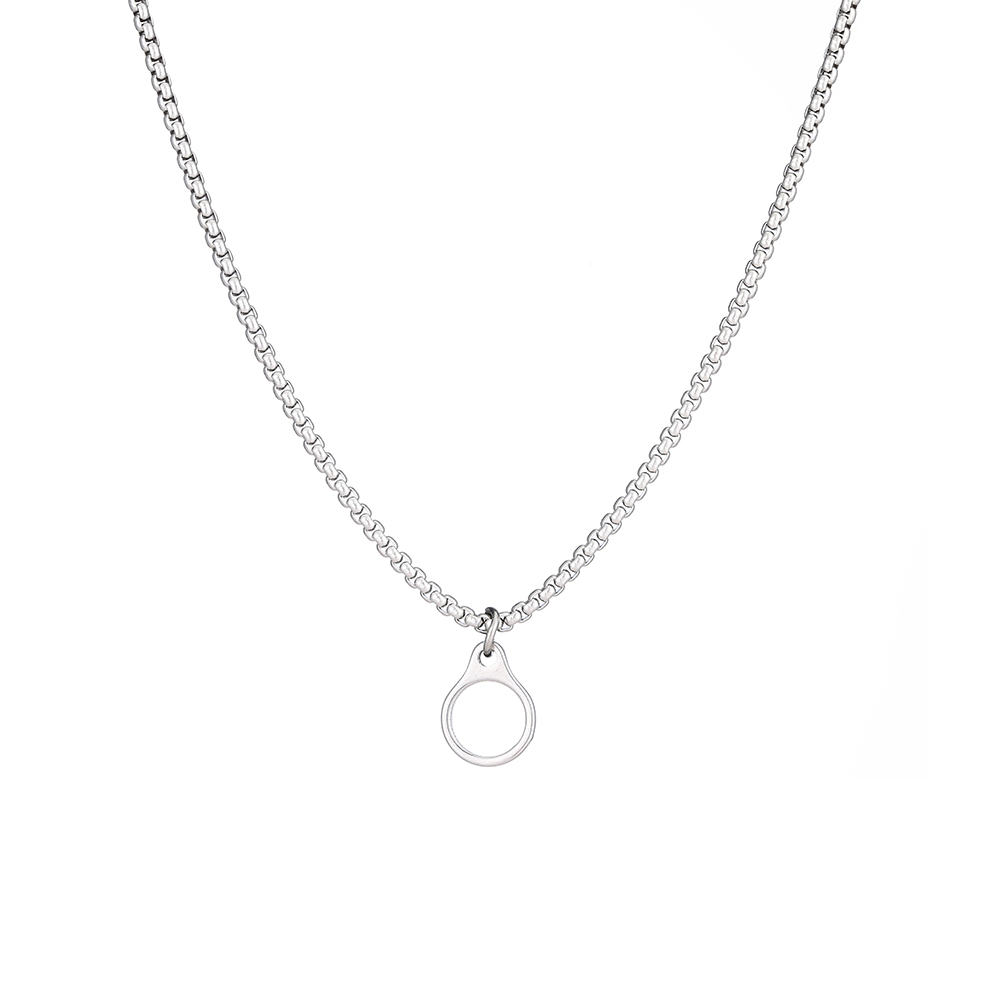 Anxiety Relief Stainless Steel Breathing Necklace