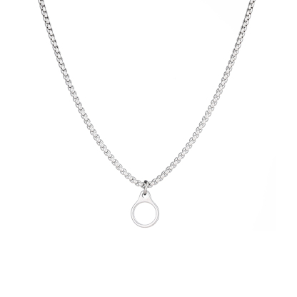 Anxiety Relief Stainless Steel Breathing Necklace