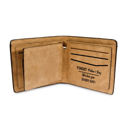 Personalised Best Dad Ever Wallet with 1-6 Names and Fists "I love you every day" |Father's Day Gift | Jessemade