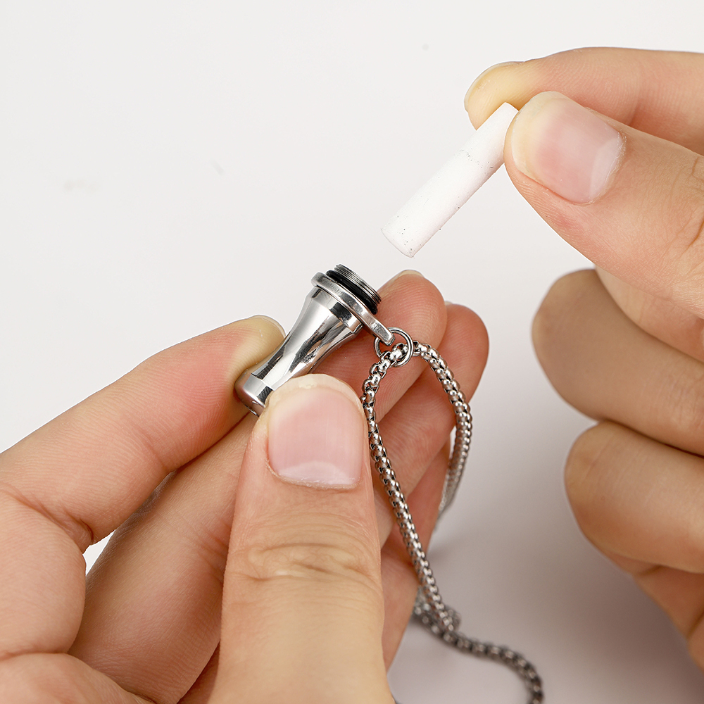 Anxiety Relief Stainless Steel Breathing Necklace