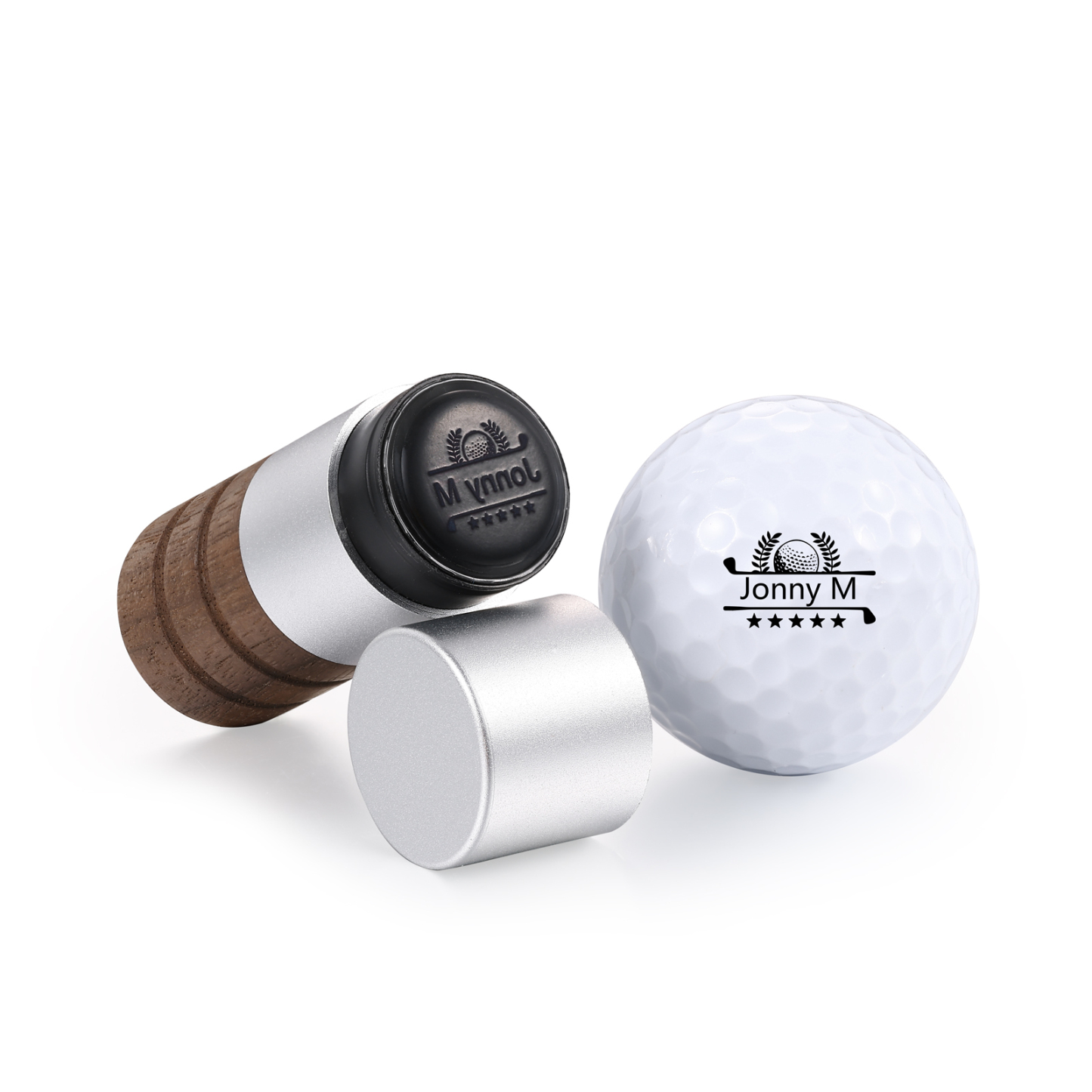 Personalised Golf Ball Stamp Custom 5 Colours
