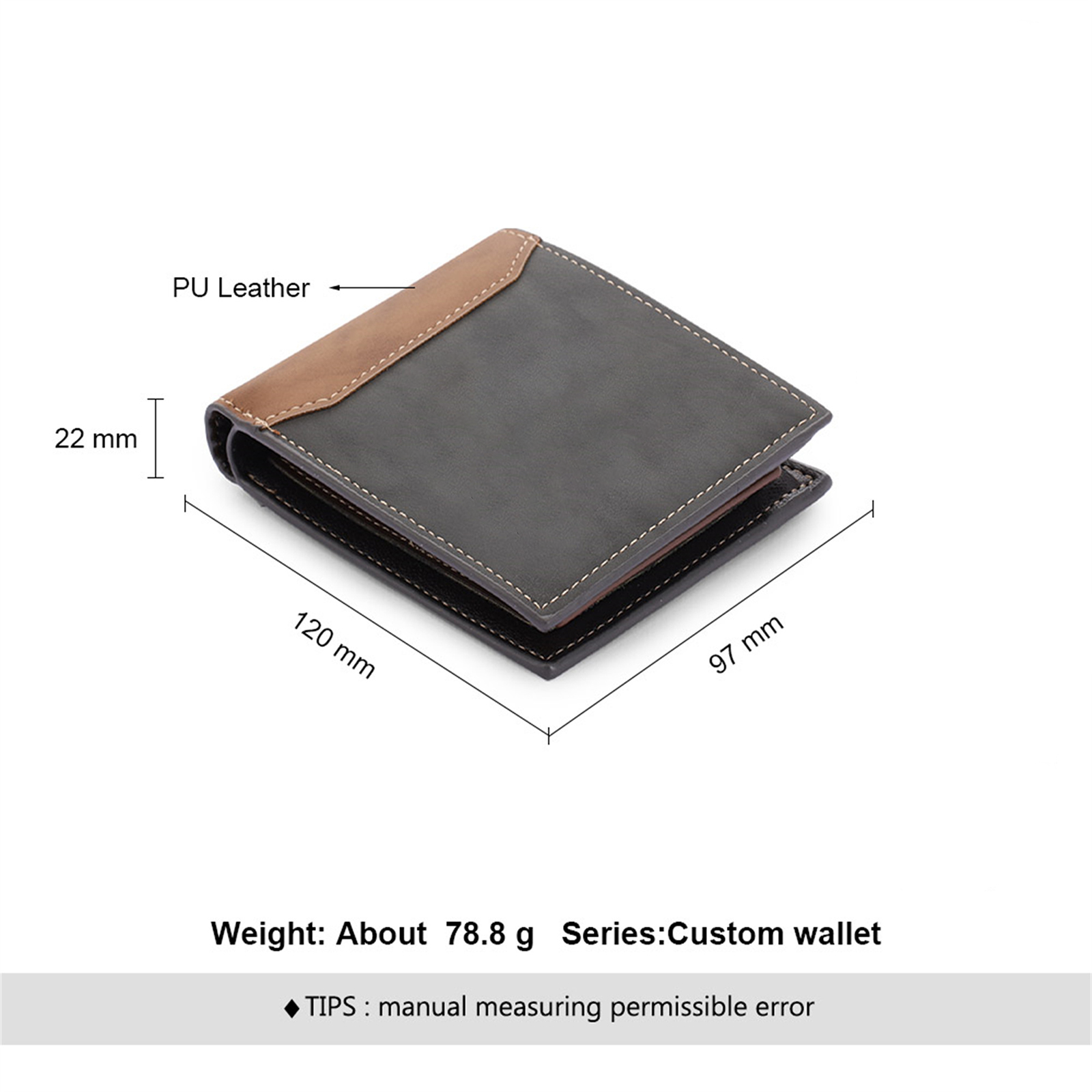 Personalised Men's Leather Wallet Custom 2–9 Names Billfold Wallet Fist Bump Gift for Dad - The Man, The Myth, The Legend