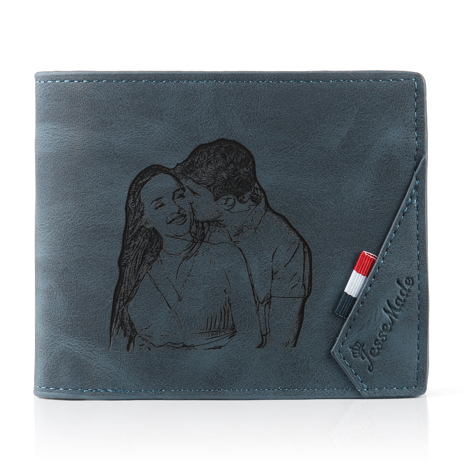 Personalised Couple Gift Box Set Custom Wallets & Keychains for Special Moments