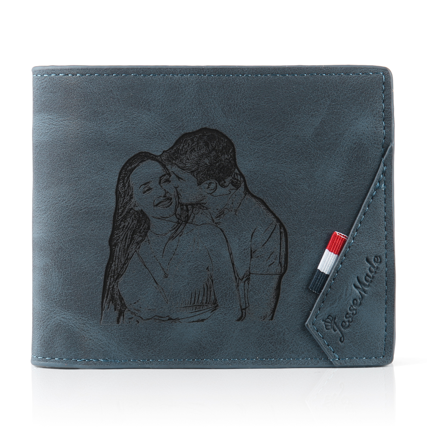 Personalised Couple Gift Box Set Custom Wallets & Keychains for Special Moments