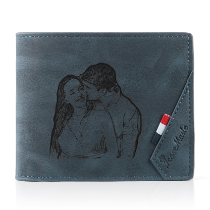 Personalised Couple Gift Box Set Custom Wallets & Keychains for Special Moments