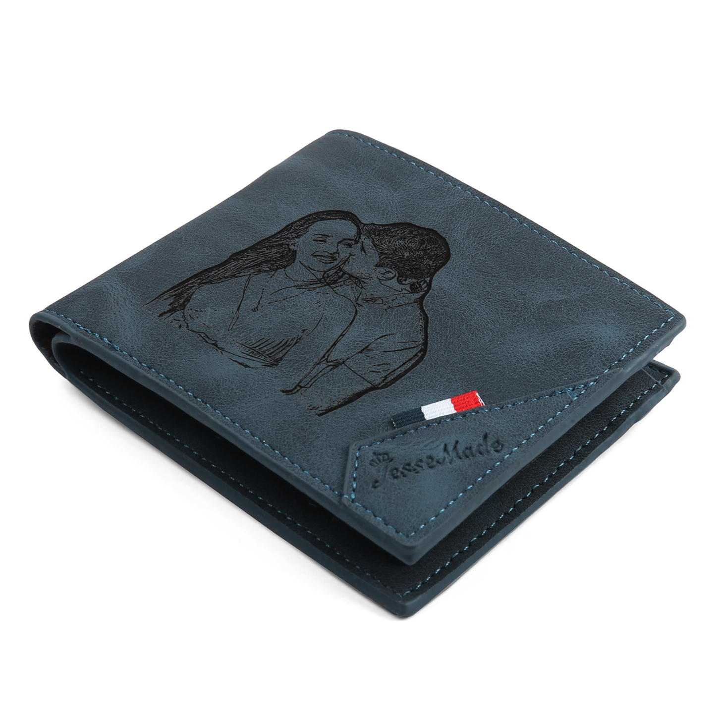 Personalised Couple Gift Box Set Custom Wallets & Keychains for Special Moments