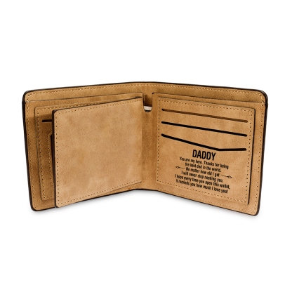 [Copy]1-6 Names Personalised Wallet with Kids’ Name and Photo – Gift for Dad/Grandpa | Jessemade