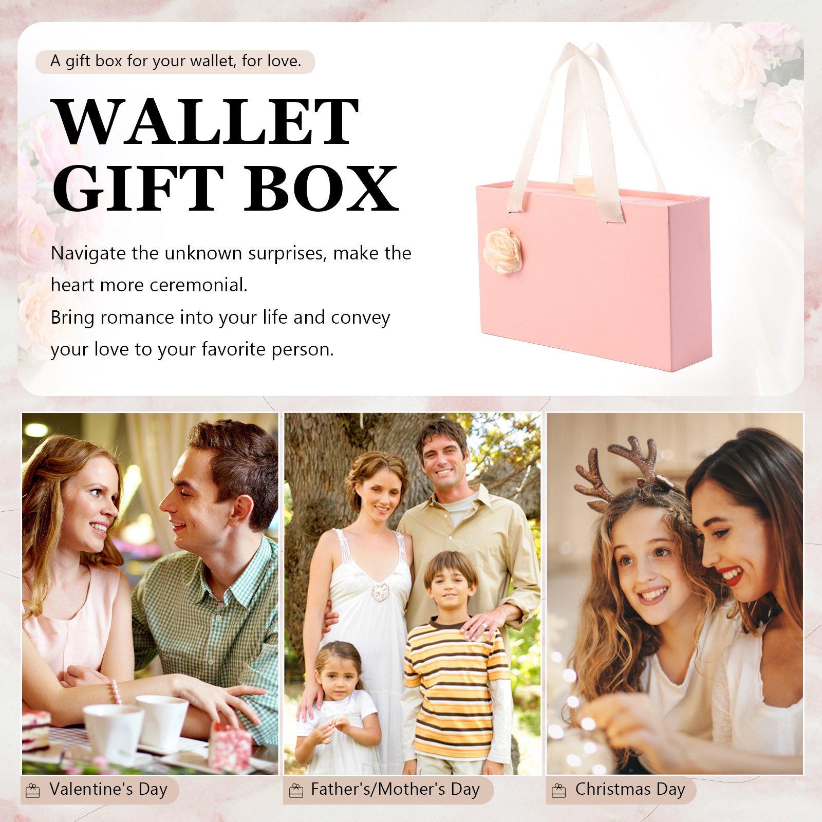 Elegant Gift Box for Her in Pink and Red Colours