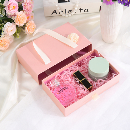 Elegant Gift Box for Her in Pink and Red Colours