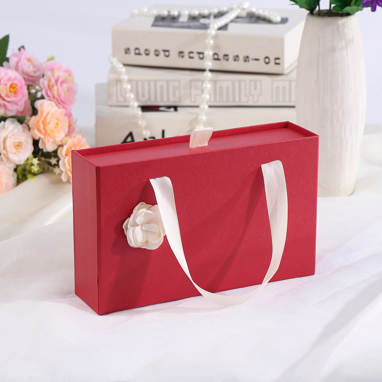 Elegant Gift Box for Her in Pink and Red Colours