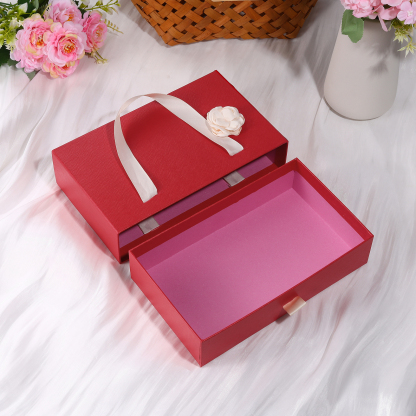Elegant Gift Box for Her in Pink and Red Colours