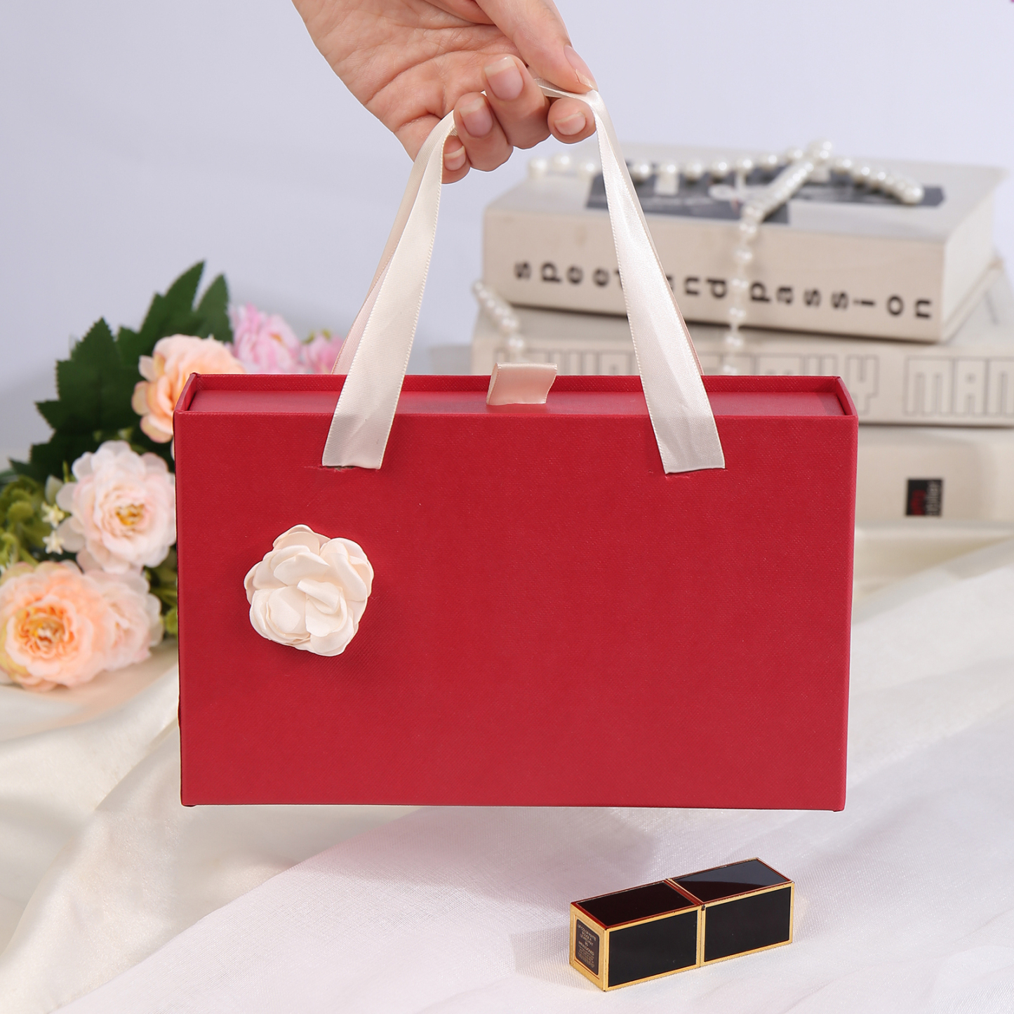 Elegant Gift Box for Her in Pink and Red Colours