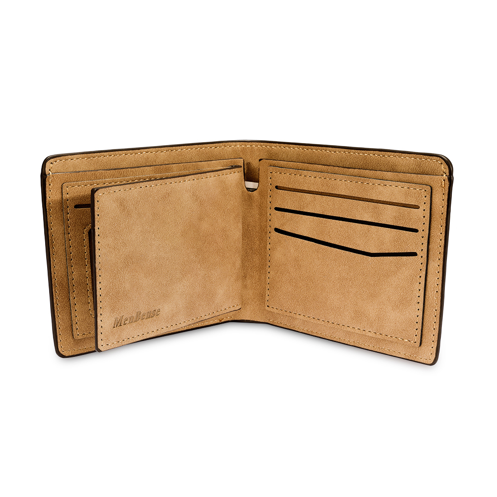 Personalized Brown Wallet with 2 Photos The Perfect Gift for Him