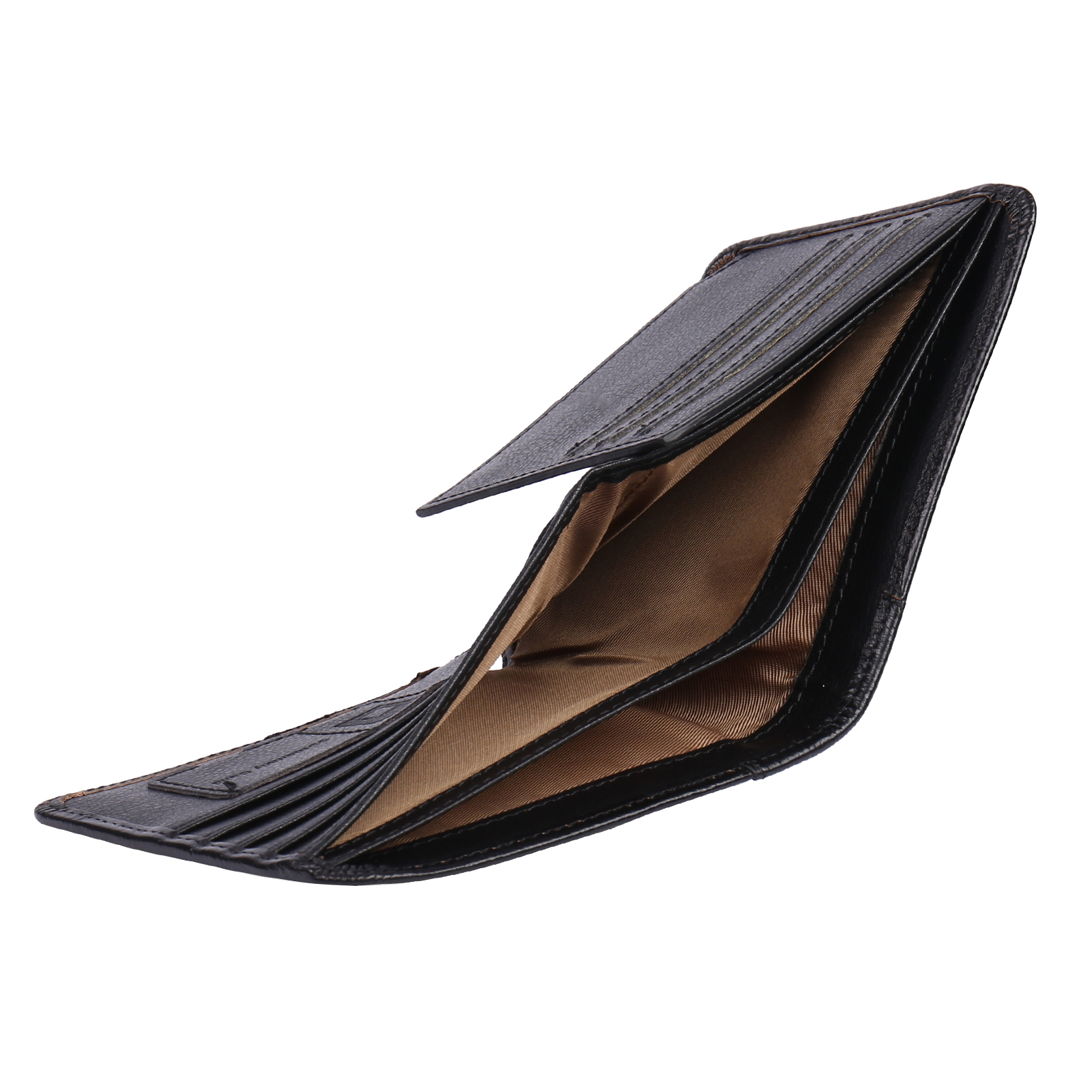 Personalised Name Trifold Wallet Custom Monogram Leather Wallet with Anti-Theft Swipe Gifts for Men