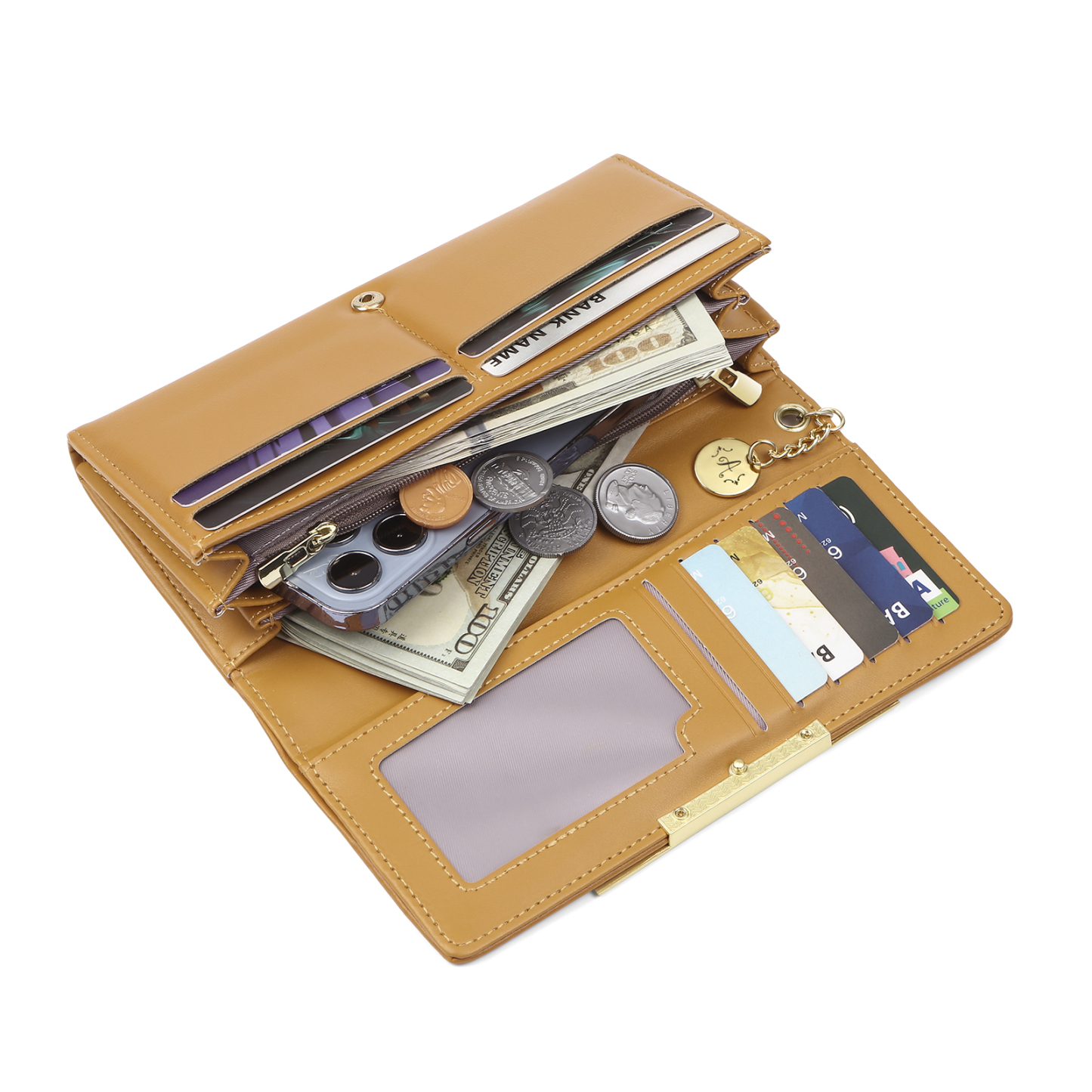 Personalised Women Wallet with Custom Photo and Engraved Letter-Jessemade AU