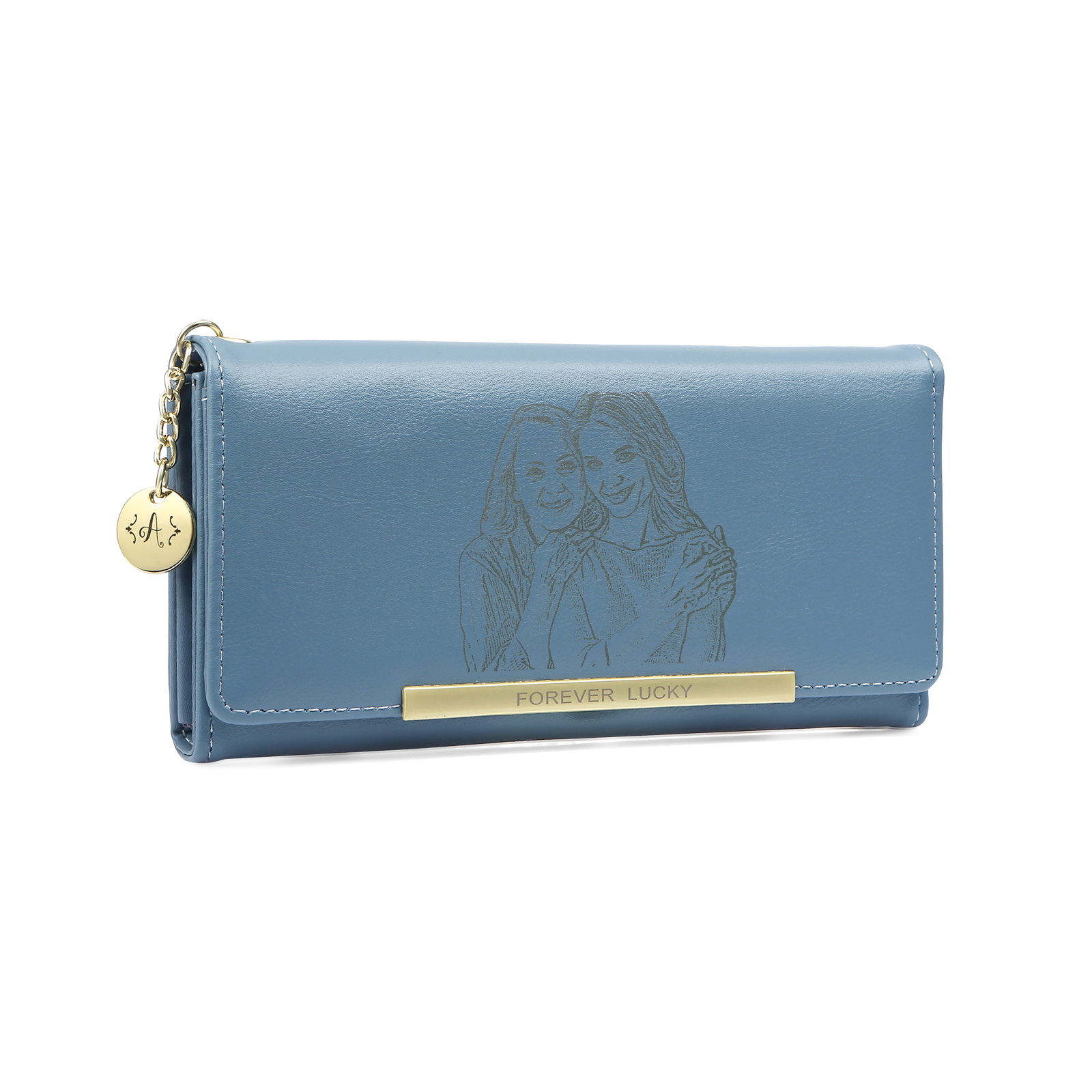 Personalised Couple Gift Box Set Custom Wallets & Keychains for Special Moments