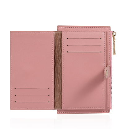 Personalised Women's Leather Wallet Custom Birthday Flower & Name Zipper Wallet Gift for Her-Jessemade AU