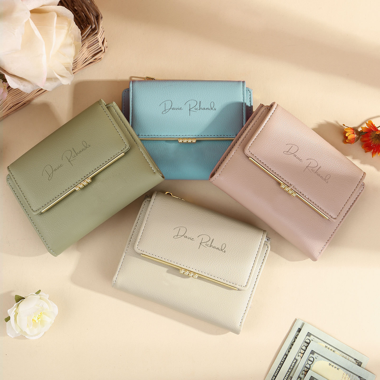 Personalised Mothers Day Trifold Women Wallet with Custom Photo and Name Thoughtful Gift for Her-Jessemade AU