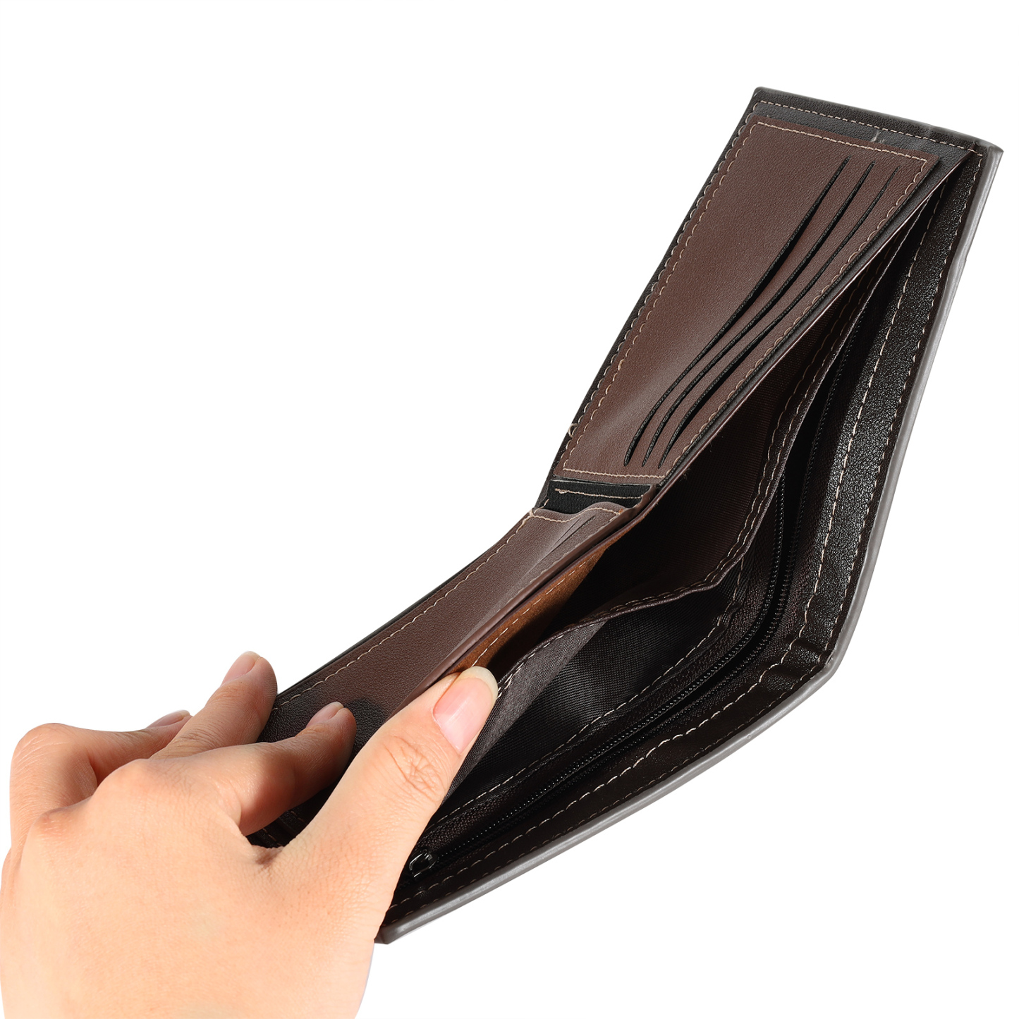 Men Photo Wallet Personalised Letter & Name Wallet Gray Christmas Gift for Him-Jessemade AU