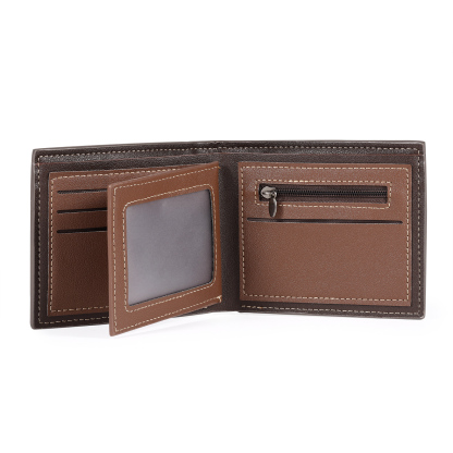 Men Photo Wallet Personalised Letter & Name Wallet Gray Christmas Gift for Him-Jessemade AU