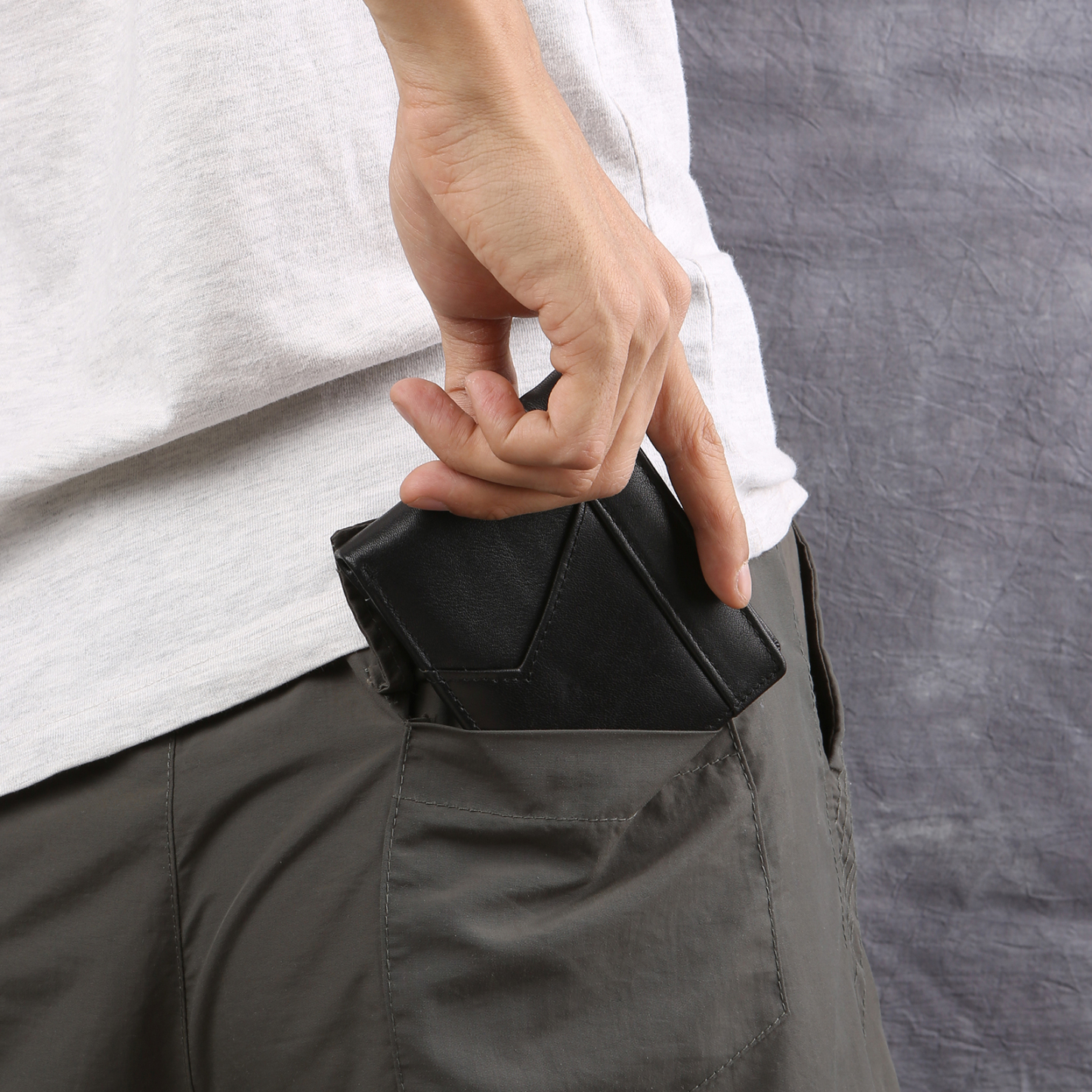 Personalised Leather Wallet Custom Name and Letter Gift for Him