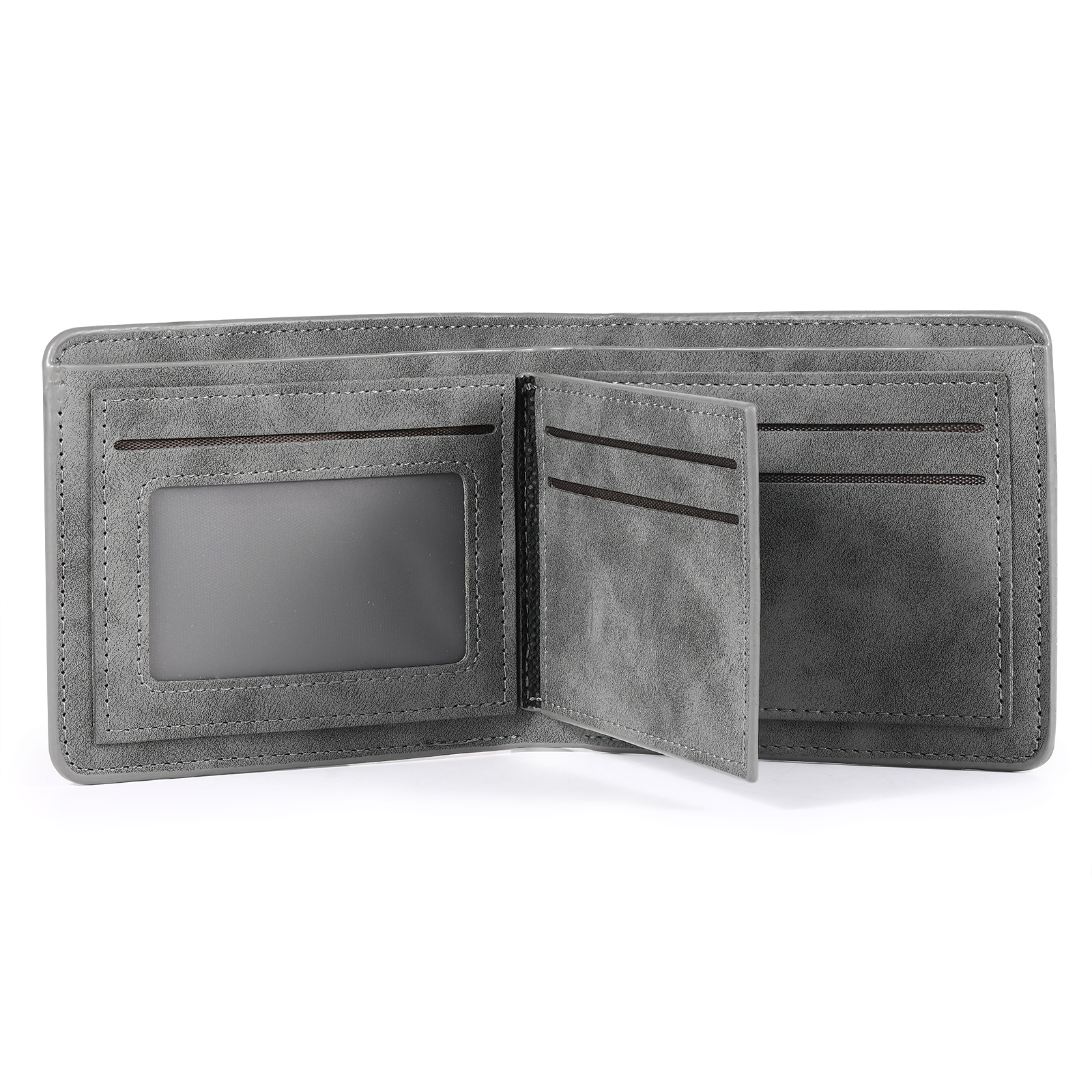 Personalised Men Leather Wallet Custom with Photo Name Letter Folding Wallet Gift for Him-Jessemade AU