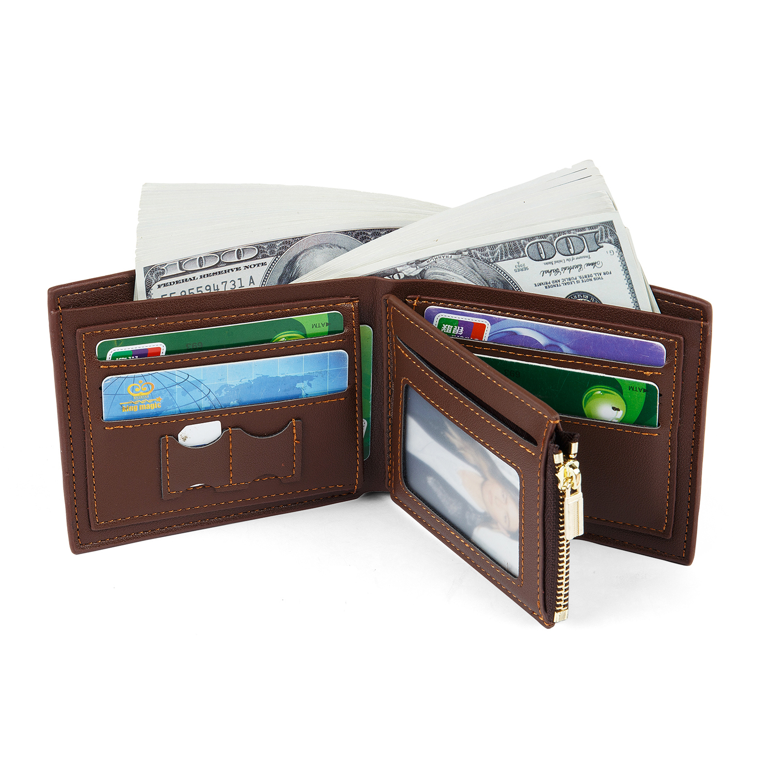 Personalised Wallet with Custom Photo Letter & Name Meaningful Gift for Him