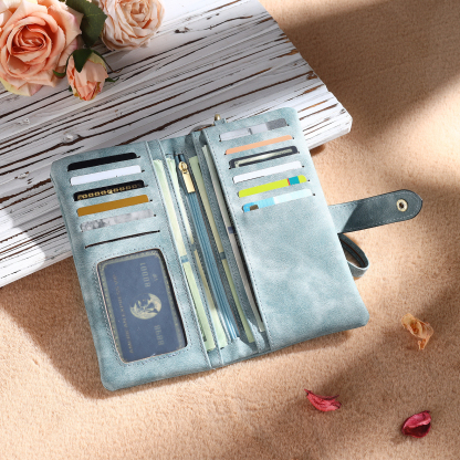 Personalised Women's Wallet with Birth Floral Initial & Name Gift for Her | Jessemade