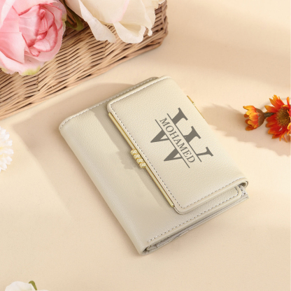 Personalised Women Wallet Custom Photo Name Letter Gift for Her Valentines day